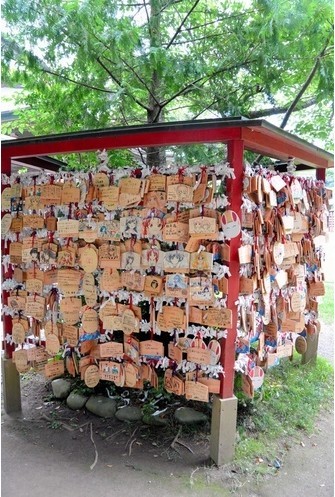 大洗町大洗磯前神社里懸掛的痛繪馬(圖片來源:《朝日新聞》)