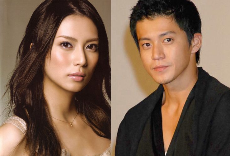 柴咲幸(左)和小栗旬(右)