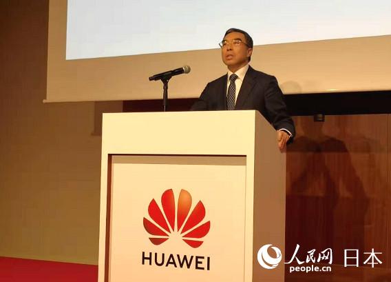 華為公司董事長梁華(吳穎 攝)