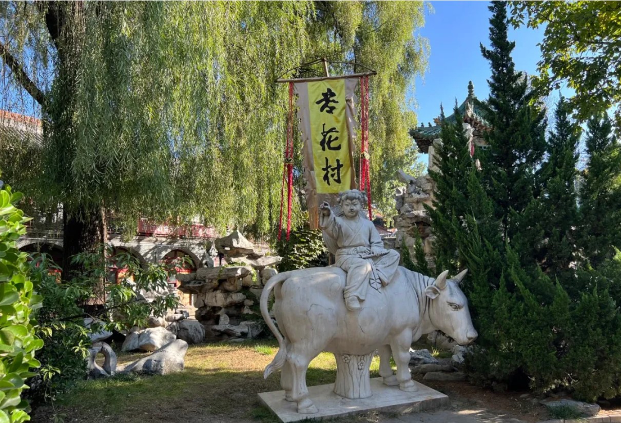 杏花村牧童雕像。馮學敏供圖