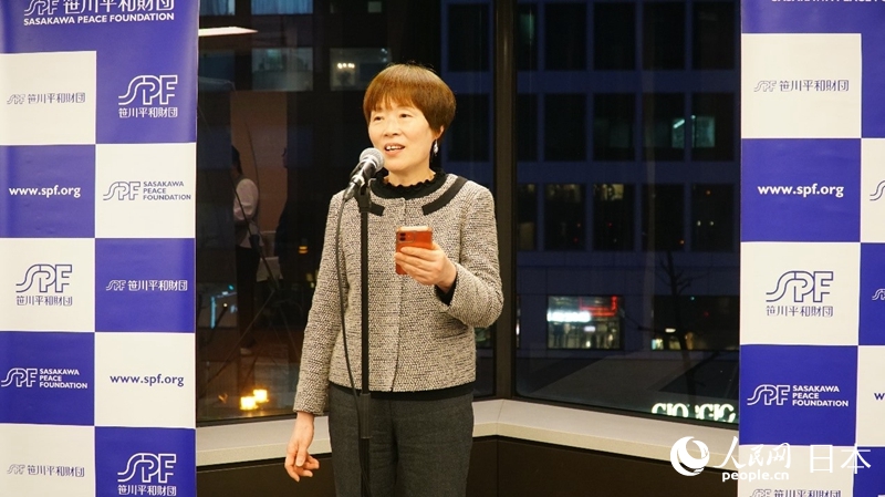 日本科學協會常務理事顧文君致辭。人民網 蔣曉辰攝