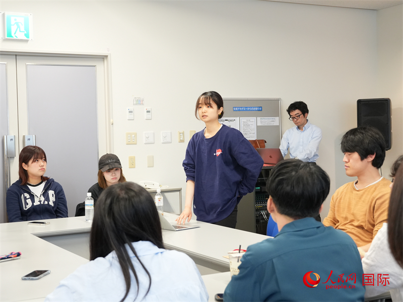 日本青年分享訪華見聞與感悟。人民網 許可攝