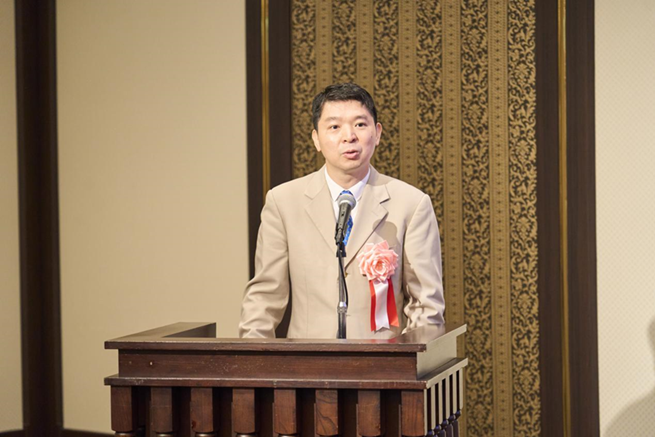 中國駐東京旅游辦事處主任歐陽安致辭。主辦方供圖