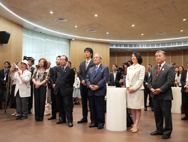 中國館閉館儀式現場。人民網 許可攝
