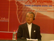日本財團會長笹川陽平與中日青年談兩國交流