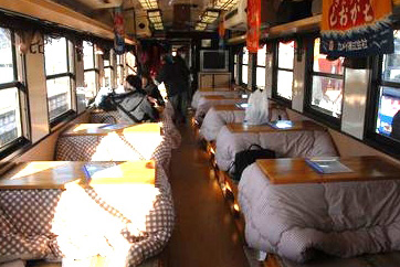 日本海嘯災區被爐火車恢復運行