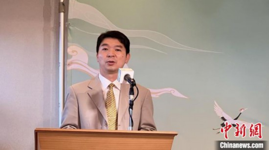 中國駐東京旅游辦事處主任歐陽安致辭 中國駐東京旅游辦事處供圖