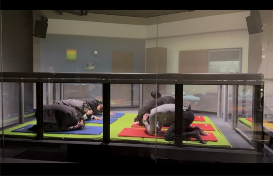 參觀東京防災館。中日韓合作秘書處供圖