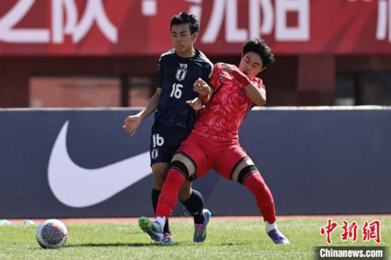 沈陽“和平杯”國際足球錦標賽韓國隊勝日本隊